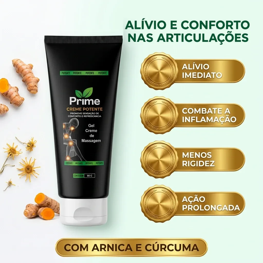 Oito ativos, três frentes: mentol, cúrcuma, ginkgo biloba e capsaicina
