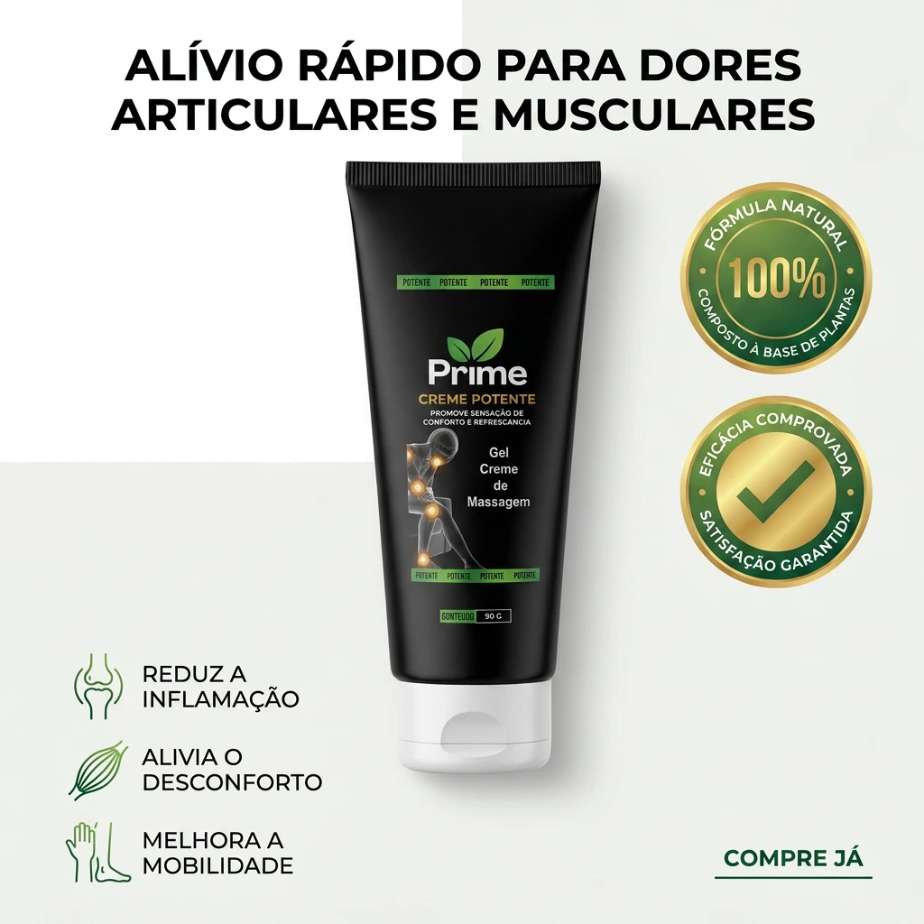 Prime Creme na mesa de cabeceira