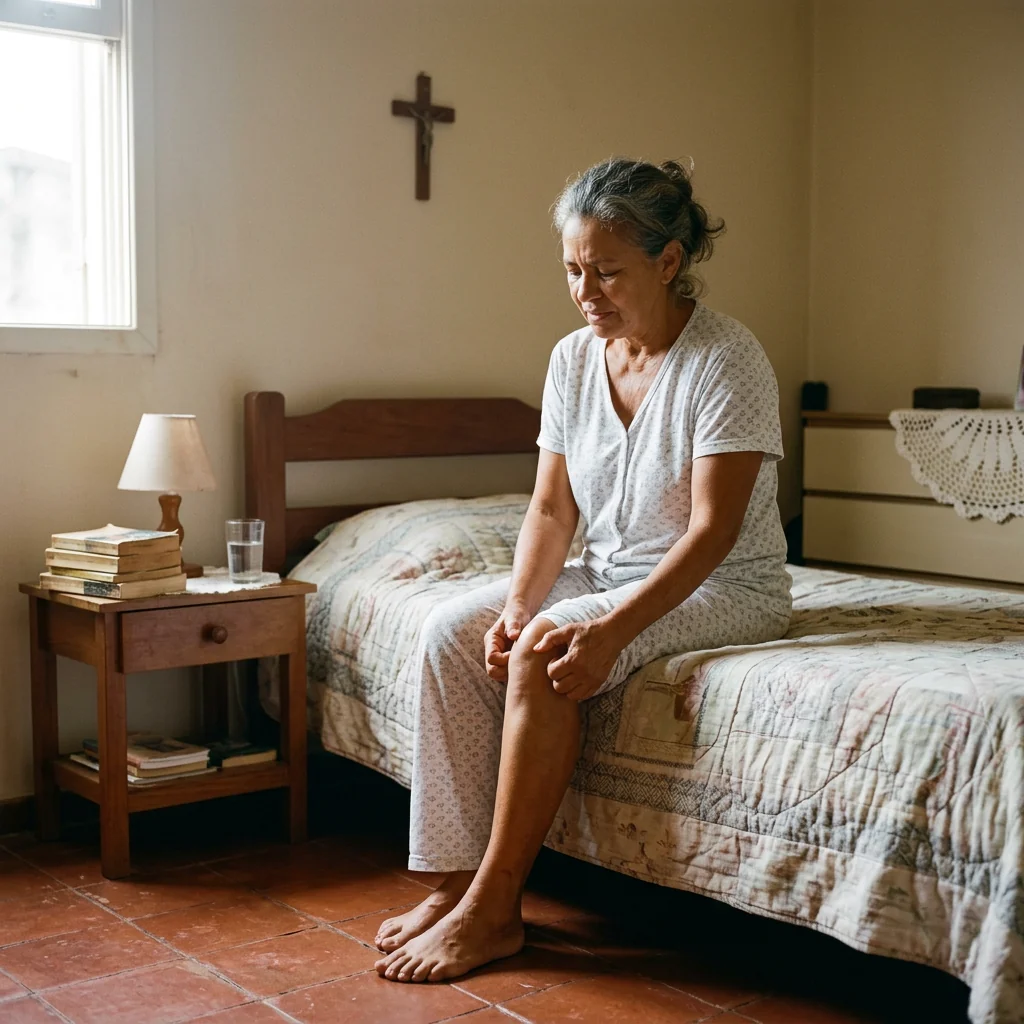 Sinais de inflamação articular: rigidez matinal, dor ao subir escadas e ao usar as mãos