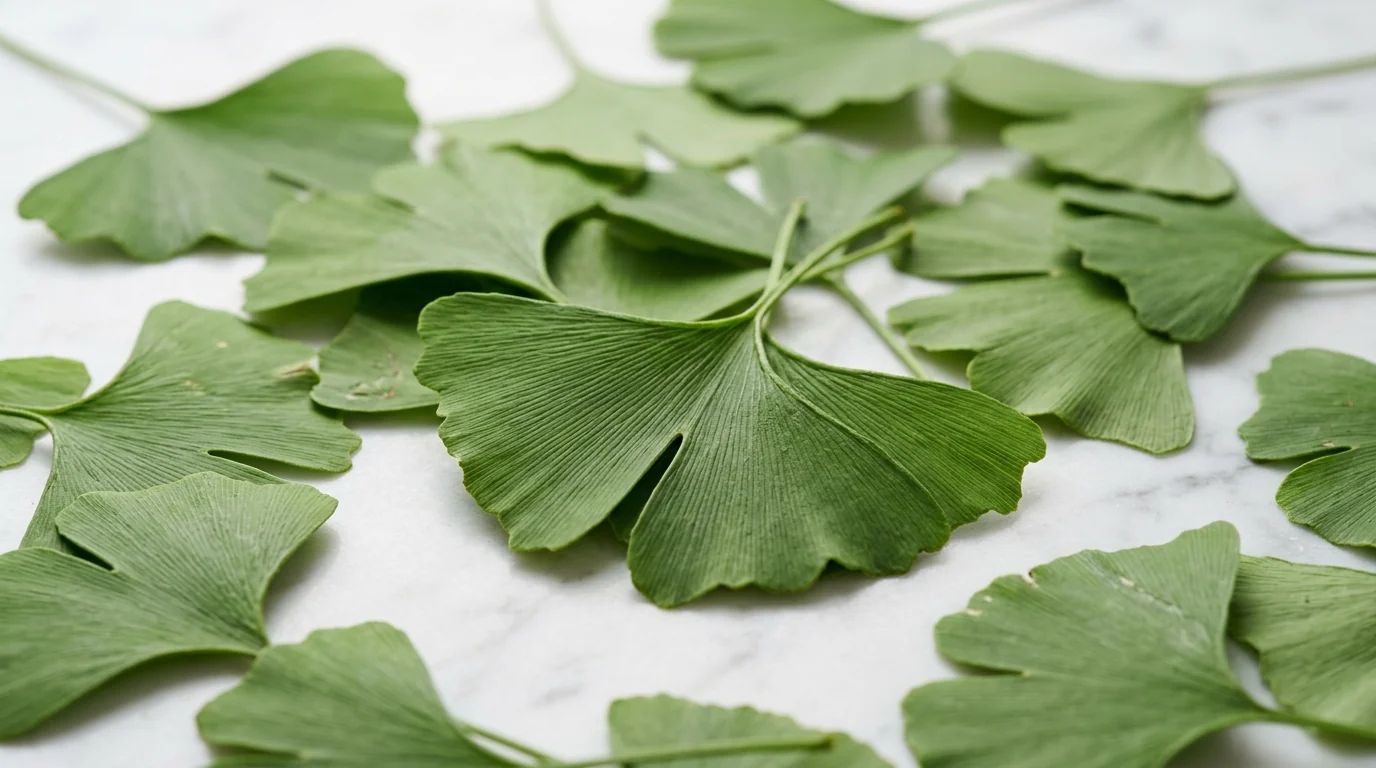 Ginkgo Biloba, folhas